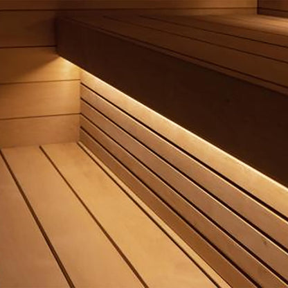 SaunaLife G7 6-Person Pre-Assembled Outdoor Sauna, Thermo-Pine Cladding