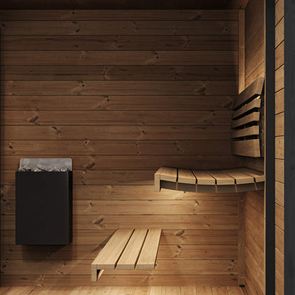 SaunaLife Luxury GL6 6-Person Outdoor Sauna Kit