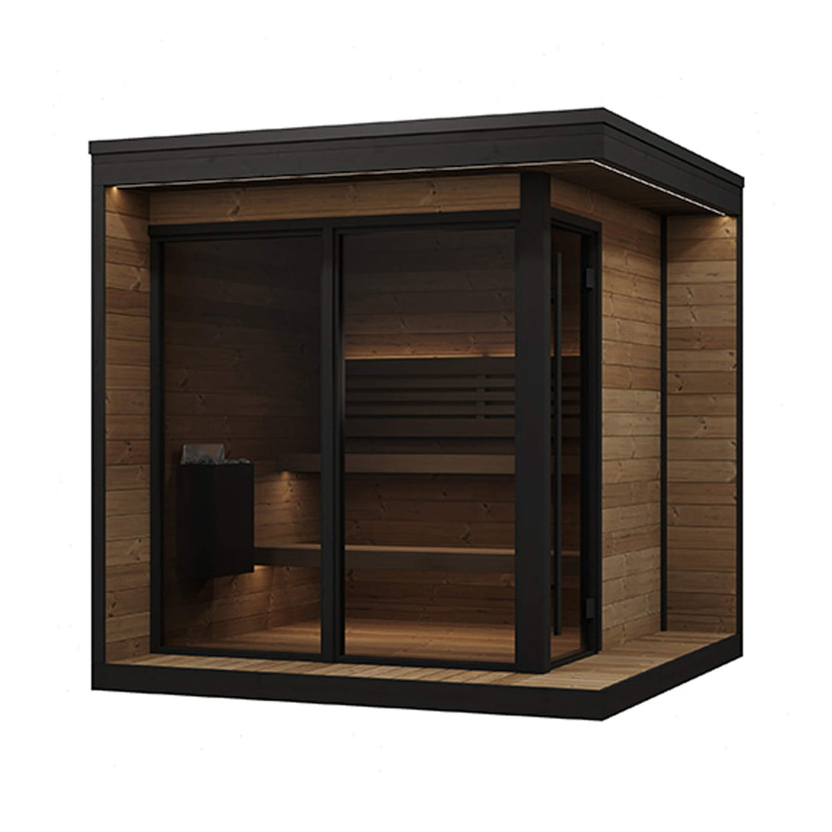 SaunaLife Luxury GL6 6-Person Outdoor Sauna Kit