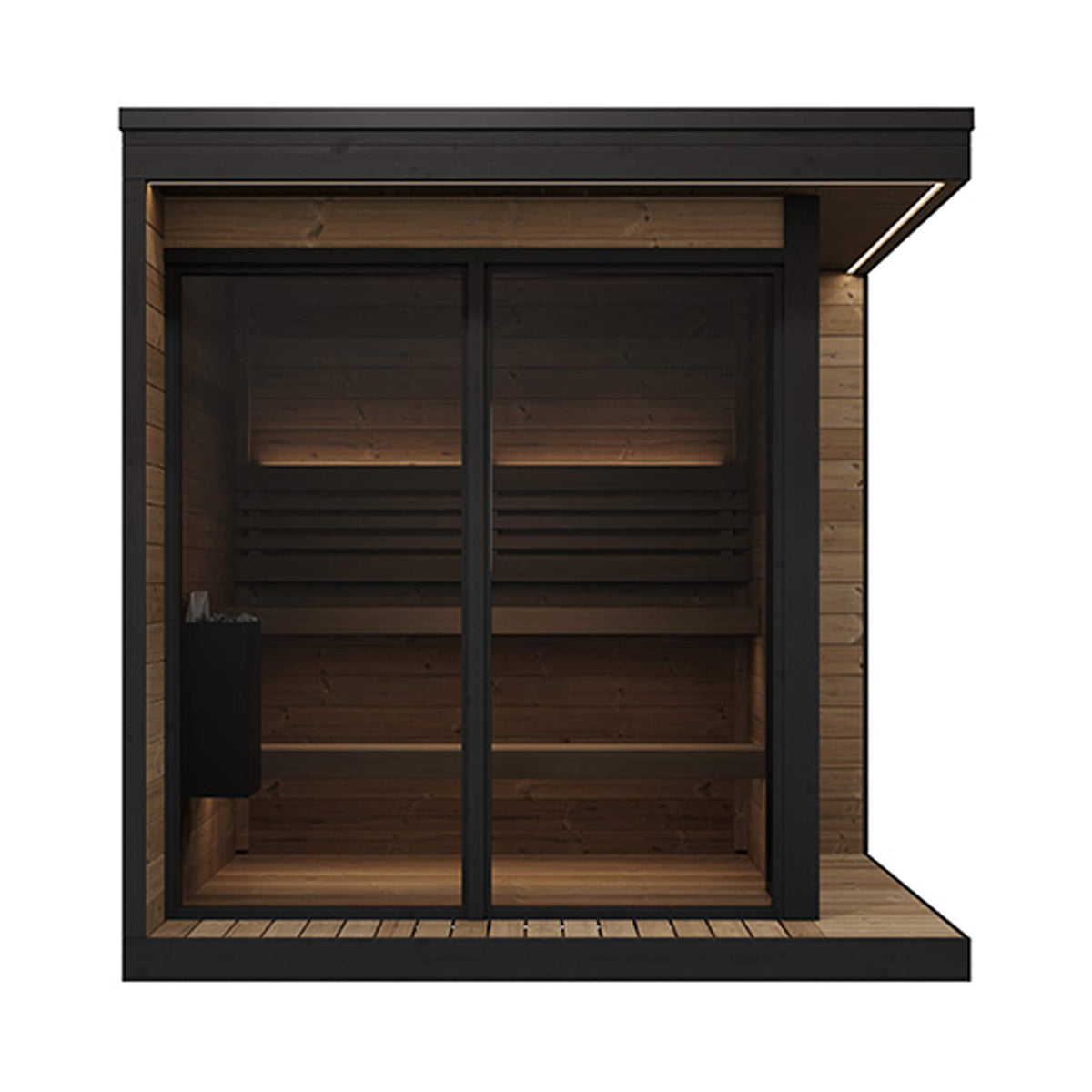 SaunaLife Luxury GL6 6-Person Outdoor Sauna Kit