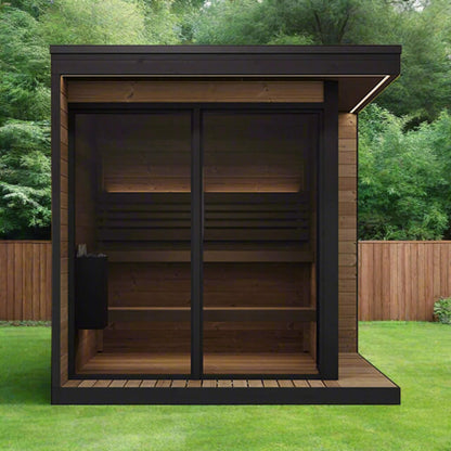 SaunaLife Luxury GL6 6-Person Outdoor Sauna Kit