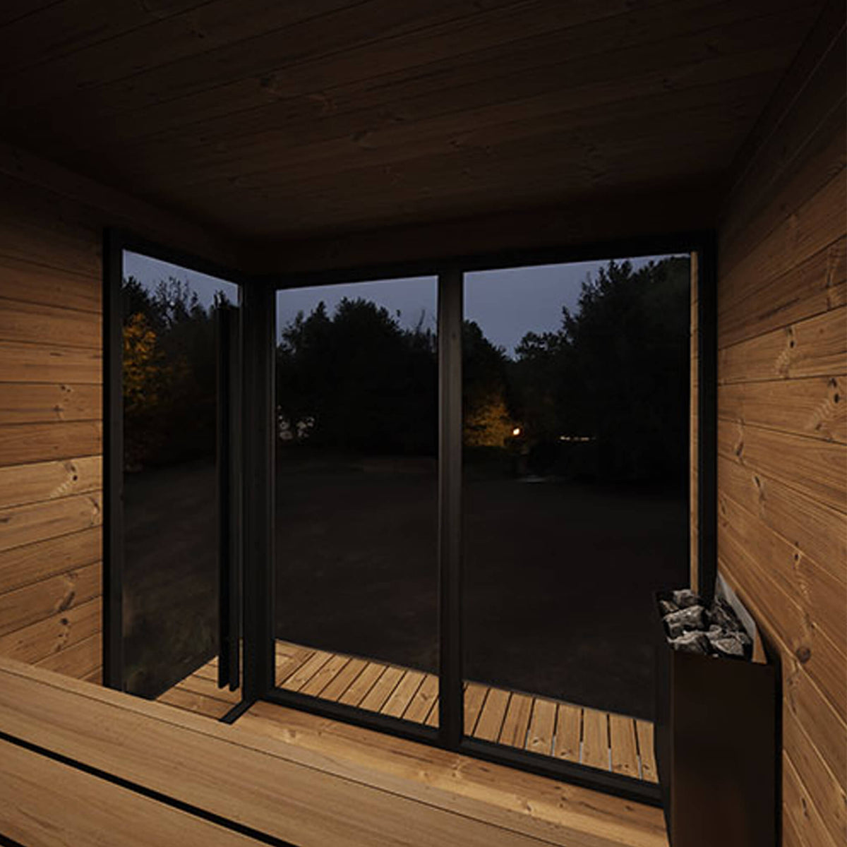 SaunaLife Luxury GL6 6-Person Outdoor Sauna Kit