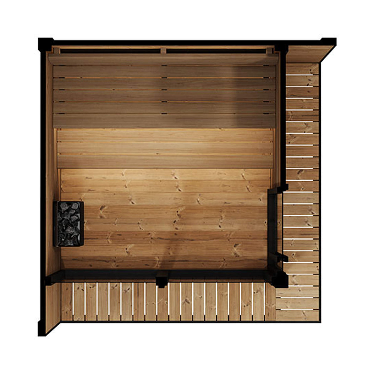SaunaLife Luxury GL6 6-Person Outdoor Sauna Kit