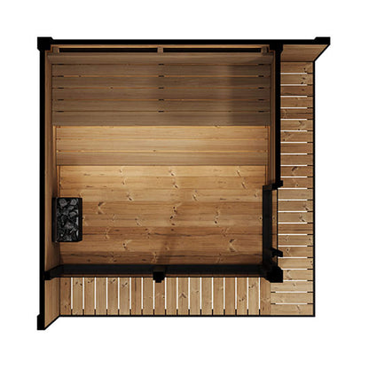 SaunaLife Luxury GL6 6-Person Outdoor Sauna Kit