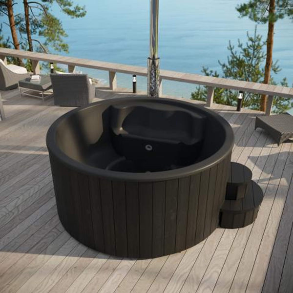 SaunaLife S4B 6-Person Wood-Fired Hot Tub