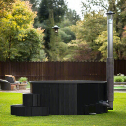 SaunaLife S4B 6-Person Wood-Fired Hot Tub