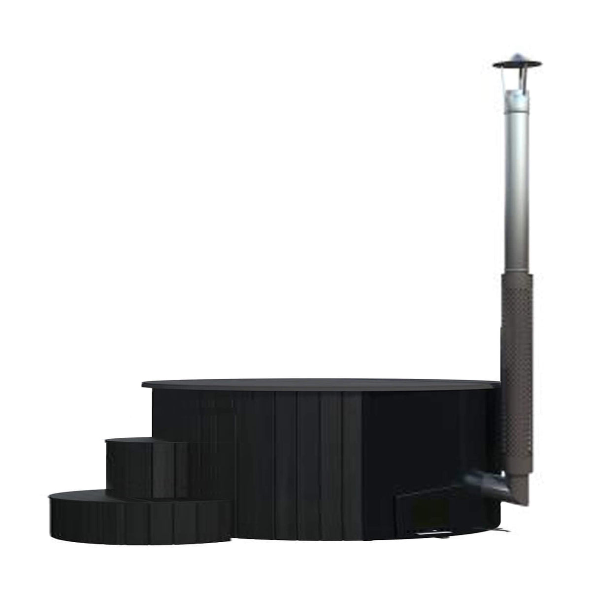 SaunaLife S4B 6-Person Wood-Fired Hot Tub