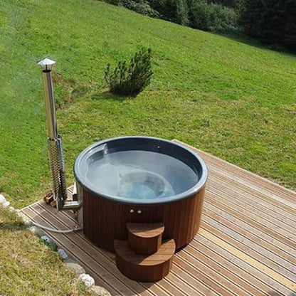 SaunaLife S4N 6-Person Wood-Fired Hot Tub