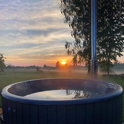 SaunaLife S4N 6-Person Wood-Fired Hot Tub