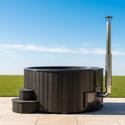 SaunaLife Soak S6B 7-Person Wood-Fired Hot Tub