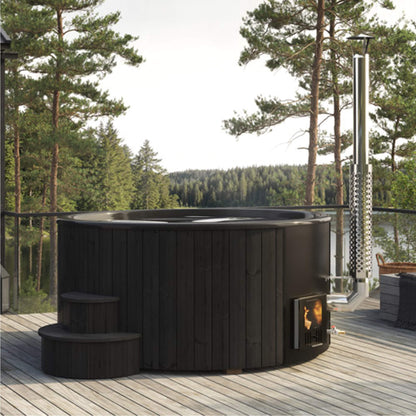 SaunaLife Soak S6B 7-Person Wood-Fired Hot Tub