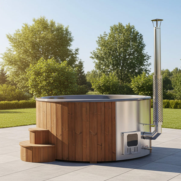SaunaLife Soak S6N 7-Person Wood-Fired Hot Tub