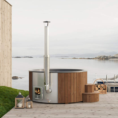 SaunaLife Soak S6N 7-Person Wood-Fired Hot Tub