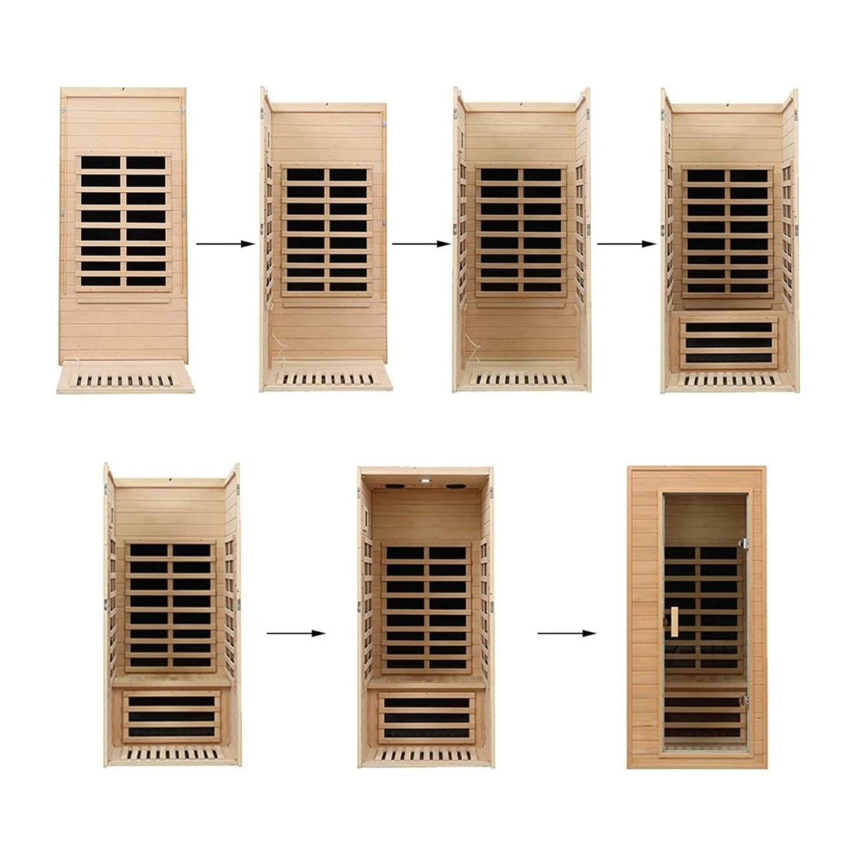 Elara 1-Person Indoor Far Infrared Sauna, 1200W