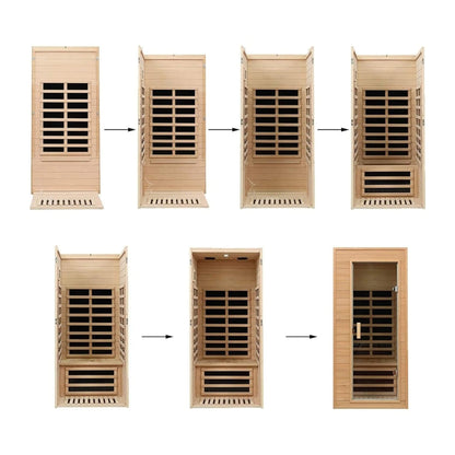 Elara 1-Person Indoor Far Infrared Sauna, 1200W
