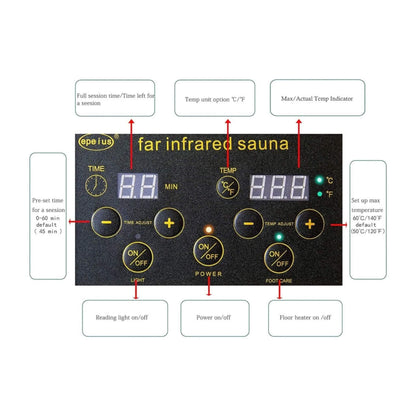 Elara 1-Person Indoor Far Infrared Sauna, 1200W