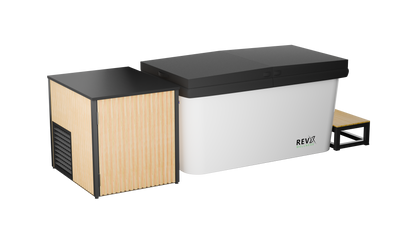 RevX Acrylic X Tub Cold Plunge with LUX Chiller and Filtration